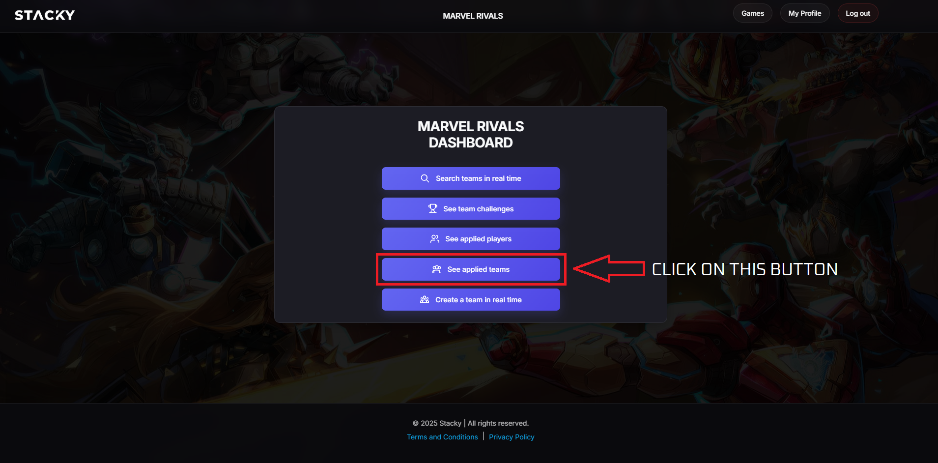 Apply as a team step 2