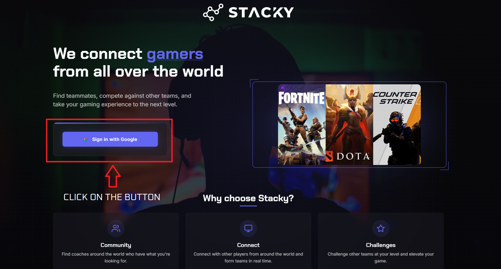 Create an account step 1